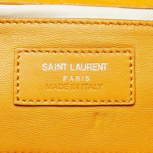 Yves Saint Laurent Yellow Matelasse Leather Medium Punk Chain Bag - Picture 10 of 12